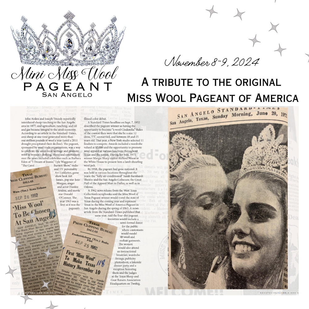 Mini Miss Wool Pageant Legacy Flyer